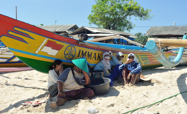 Джимбаран, рыбаки, остров Бали
