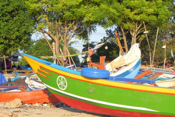 Лодки "прау" в Джимбаране