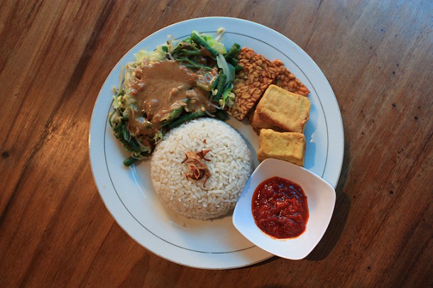 Вегетарианская еда на Бали
