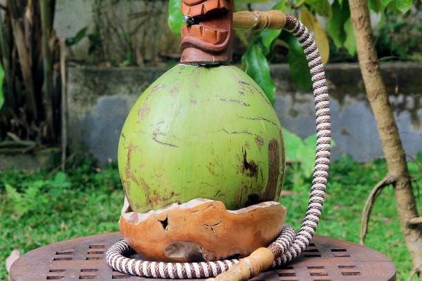 Кокосовый кальян от Shisha temple на Бали